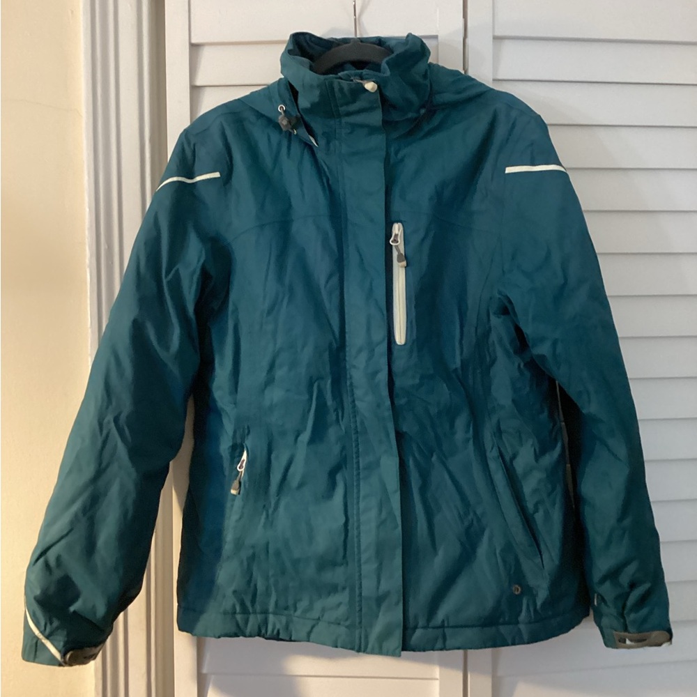 Lands' End Women’s Winter Coat Hooded Size Medium 10-12